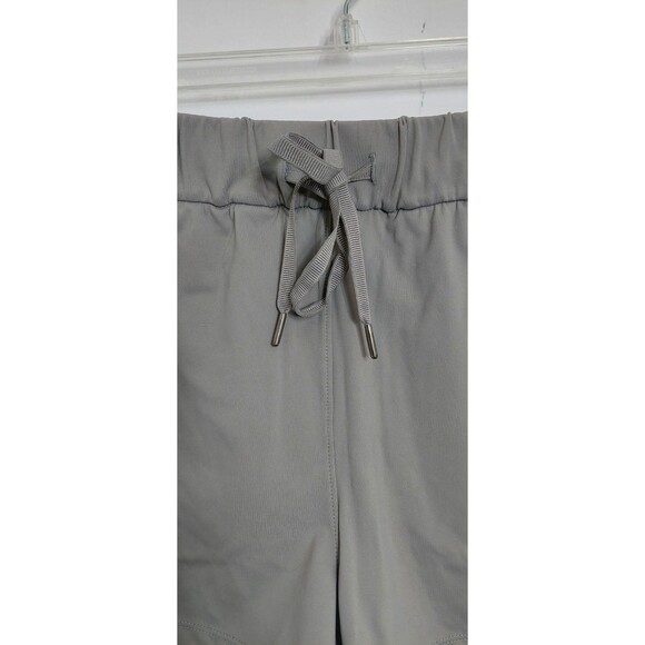 Women's Size Small Shorts Gray Elastic Waist Drawstring Running Athletic Sports - Picture 3 of 11
